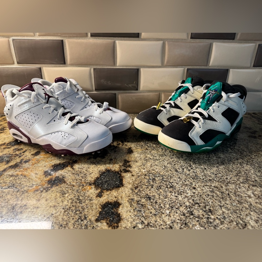 2 Pairs of Jordan 6 Golf Shoes